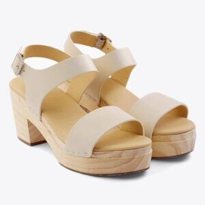NISOLO Bone Leather All Day Open Toe Clog Sandals